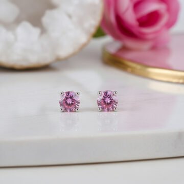 Rosé Glow Studs3